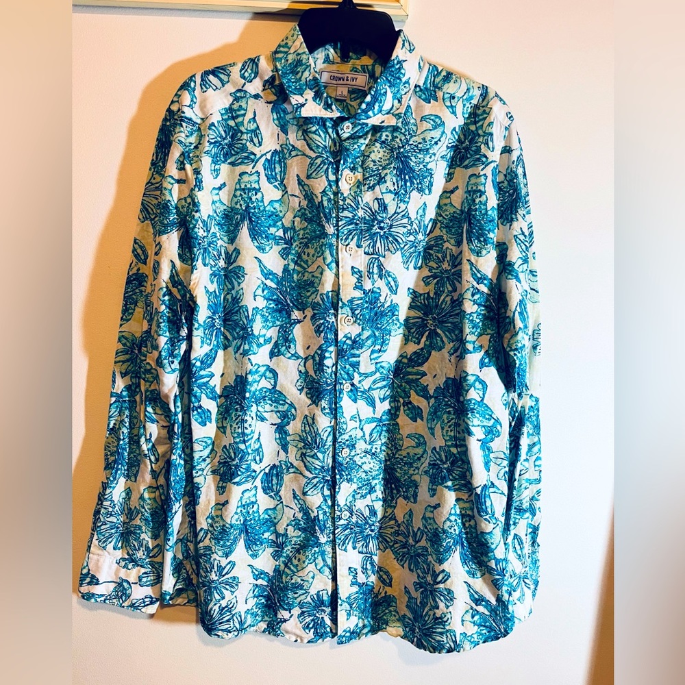 🌷Crown & Ivi /Lili floral print/ 🆕with out tag 🏷️